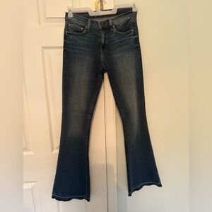 Women's Flared Blue Jeans
